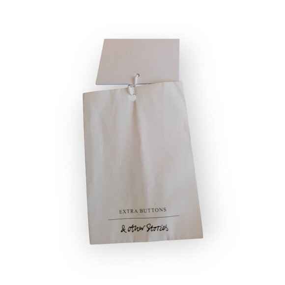 & Other Stories NWT Tie-Back Mint White Boho Dress Size 8 - Picture 8 of 10